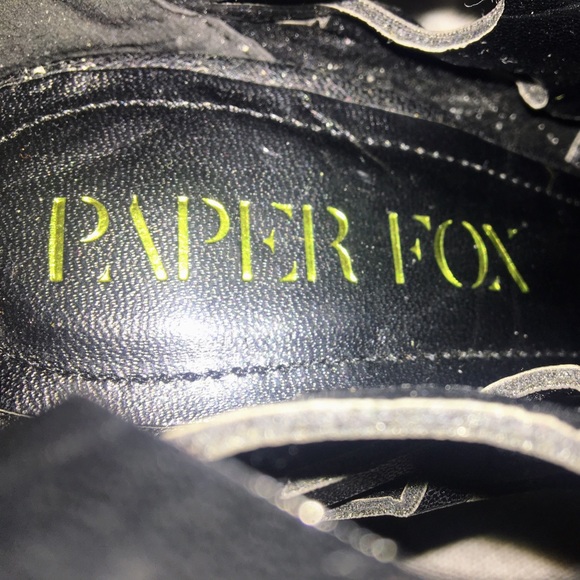 Paper Fox Women's Glenika Boots Black Size:7.5 - Picture 3 of 8